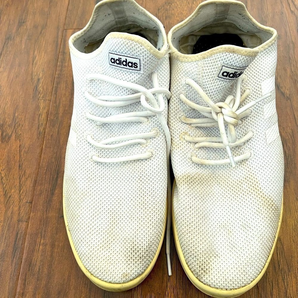 Adidas Men’s White Sneakers Size 13 Cloudfoam
